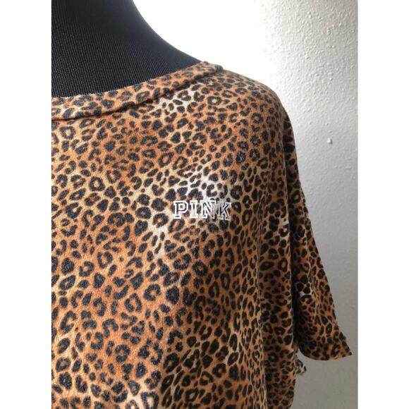 Victoria's Secret Pink jaguar print crop top women's size medium - Picture 2 of 5